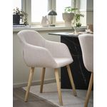 product_image_name-Generic-Fauteuil Beige Tissu et Chêne Naturel Design Scandinave Confortable Salon Bureau Chambre 59x82cm-1