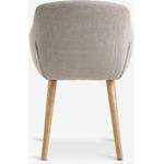 product_image_name-Generic-Fauteuil Beige Tissu et Chêne Naturel Design Scandinave Confortable Salon Bureau Chambre 59x82cm-3