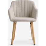 product_image_name-Generic-Fauteuil Beige Tissu et Chêne Naturel Design Scandinave Confortable Salon Bureau Chambre 59x82cm-7