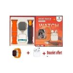 product_image_name-Generic-Pack 2en1 Montre Ultra Intelligente + Écouteurs Pro5 Bluetooth-2