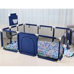 product_image_name-Generic-منطقة لعب داخلية مع سياج أمان للأطفال، حجم كبير (ط/ع/ا: 230/120/105) باللون الأزرق-4