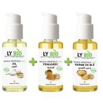 LY BIO PACK HUILE AIL 50ML - POMPE + HUILE FENUGREC 50ML - POMPE + HUILE GERME DE BLE 50ML - POMPE
