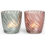 product_image_name-Generic-Photophore Décoratif en Verre Ø8xH8cm Vert Rose Assorti Bougeoir Design Élégant Lumière Ambiance Chaleureuse-2