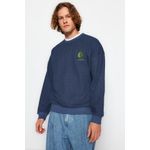 product_image_name-Trendyol-Sweat-Shirt Pour Homme - Bleu Marine-2