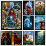 9 posters A5 Raya and The Last Dragon Rhinestones Mosaic Disney