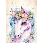 Little unicorn water colour art  Poster Chambre Haute Qualité