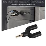 product_image_name-Generic-Adaptateur Écouteur Casque + Micro Prise U Y 3.5mm Jack Mâle A 2 Femelle 3,5 mm-1