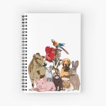 Mixed Animal Medicine Spiral Notebook Bloc note