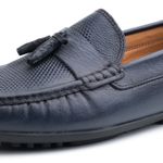 product_image_name-D'Urbano-Mocassins D'Urbano en cuir avec Glands - Bleu.-2