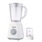 KRÖHLER Blender 600W Mixeur & Moulin  -Blanc- Carafe en Plastic