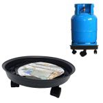 product_image_name-Generic-Support Bouteille de gaz robuste avec 4 roulettes en plastique, Porte bouteille-3