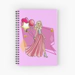 Barbie Movie, Margot Robbie Barbie, Barbie Greta Gerwig Spiral Notebook - Bloc note