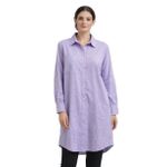 Modanisa Robe chemise lilas à poches