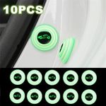 product_image_name-Generic-Autocollant anti-chocs fluorescent pour voiture – 10 pièces –  protection silencieuse des portières, pare-chocs et coffre-1