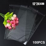 product_image_name-Generic-100 sachets plastiques transparents pour bonbons, dimensions 12 x 24 cm-1