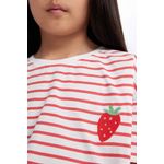 product_image_name-Defacto-تيشيرت مخطط برقبة دائرية وأكمام قصيرة للبنات-3