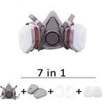 product_image_name-Generic-Masque Respiratoire Réutilisable 7-en-1 avec Filtre à Charbon Actif et Coton KN95-3
