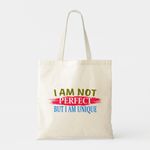 product_image_name-Generic-Tote bag I'm not perfect, but I'm unique Unique, haute qualité-3