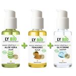 LY BIO PACK HUILE ALOE VERA 50ml - POMPE + HUILE FENUGREC 50ML - POMPE + HUILE GLYCERINE 50ml - POMPE