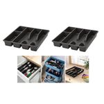 2 Range couverts en plastique polypropylène 
