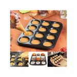 product_image_name-Generic-Moule 12 tasses - moule à cupcake à muffins - Moule Gateau - Moule à pâtisserie-1