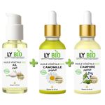 LY BIO PACK HUILE AIL 50ML - POMPE + HUILE CAMOMILLE 50ML - PIPETTE + HUILE CAMPHREE 50ML - PIPETTE