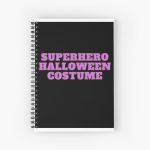 Superhero Halloween Costume Spiral Notebook Bloc note
