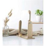 product_image_name-Generic-مرآة مكياج دوارة مع حامل خشبي مستطيل قائم بذاته Miroir de Maquillage rectangulaire Rotatif avec Support en Bois Debout Libre-3