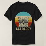 product_image_name-Generic-Mens Vintage Cat Daddy Funny Cat Lover Gift Cat D T-Shirt-2