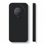 Case Pochette Silicone Compatible avec Honor X9a  : Noir