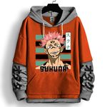 product_image_name-BENYAHYA STORE-كابيتشو هودي قبية - ملابس رجال نساء سويتشورت لباس أولاد بنات - Sweat à capuche Sukuna Oversize Capuchon Manga Anime Jujutsu Kaisen Hoodie Sweatshirt Sport-1