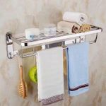 product_image_name-Generic-رف حمام 2 في 1 قابل للطي بطبقة فولاذ المقاوم للصدأ – فضي-4