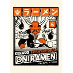 Oni ramen  Poster Chambre Haute Qualité