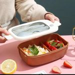 product_image_name-Generic-Boîte Repas Portable en Plastique – Marron Clair-6