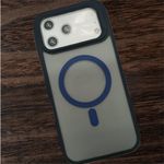 Case غطاء متوافق مع iPhone 17 Pro أفضل سيليكون شفاف غير ملتصق أزرق