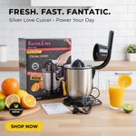 product_image_name-Generic-عصّارة حمضيات كهربائية احترافية من الفولاذ المقاوم للصدأ – بذراع ضغط – مخروط مزدوج – نظام مانع للتقطير-1