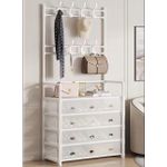 product_image_name-Generic-وحدة رفوف الأحذية والمعاطف متعددة الوظائف - 16 زوجًا، قماش مقاوم للماء، مضاد للغبار-1