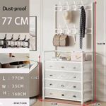 product_image_name-Generic-وحدة رفوف الأحذية والمعاطف متعددة الوظائف - 16 زوجًا، قماش مقاوم للماء، مضاد للغبار-5