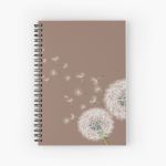 Dandelion Make  A Wish Spiral Notebook Bloc note