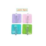 Crochets muraux adhésifs super puissants pour suspendre les serviettes (4 x 8 pièces)
