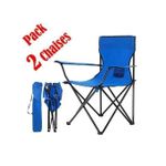 product_image_name-Generic-Pack 2 Chaise de Camping pliante, Portable, pour la plage, la pêche, le pique-nique...-1