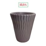 Pot de fleurs en plastique décoratif de 12,5 litres - Ajoutez de la beauté à votre jardin