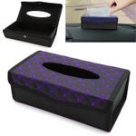 product_image_name-Generic-صندوق مناديل السيارة ، حامل مناديل ورقية قابل للطي على شكل مستطيل للسيارة Boîte de mouchoirs de voiture-1