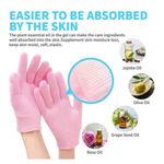 product_image_name-Generic-Pack de gants et chaussettes Hydratants Thérapie de Gel Soins de la Peau, Rose-3