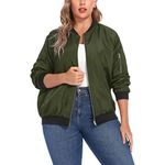 product_image_name-Generic-Bomber Jacket femme Slim vert-1