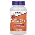 product_image_name-Now-Vitamin D-3, High Potency, 1,000 IU, 180 Softgels-1