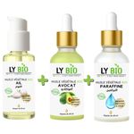 LY BIO PACK HUILE AIL 50ML - POMPE + HUILE AVOCAT 50ml - PIPETTE + HUILE PARAFFINE 50ML - PIPETTE