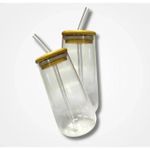 product_image_name-Generic-Verre à Boisson Original en Verre Borosilicaté avec Couvercle et Paille-2