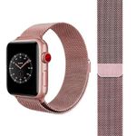product_image_name-Generic-Bracelet Magnétique Rose Boucle Milanaise pour apple watch en Metal Acier inoxydable de LUXE - 42mm-2