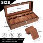 product_image_name-Generic-Boîte à Montres en bois à 6 Emplacements, Coffre à Montres avec Couvercle en Verre et Coussins Amovibles en Velours, Boite a Montre Homme, femme, Cadeau pour Anniversaire.-6
